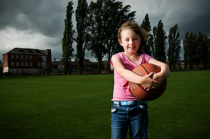 Megan with Basketball